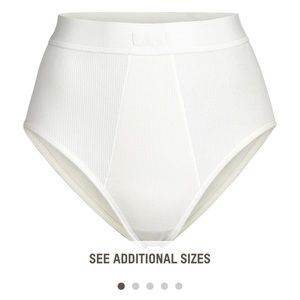 NWT Skims high waisted cotton briefs -Deep Sea